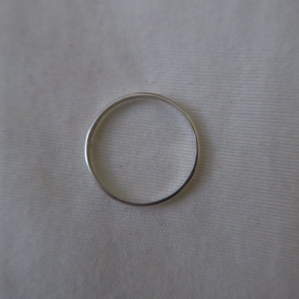 2 Thin Silver Rings